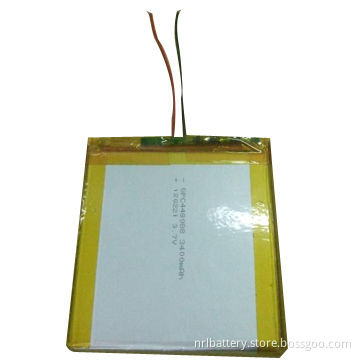 3.7V/3,400mAh Li-polymer Battery Pack for Medical Equipment, Machinery and Electronic Devices